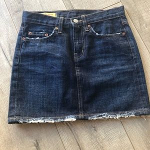 The Red Engine Skirt Dark Denim Size 24